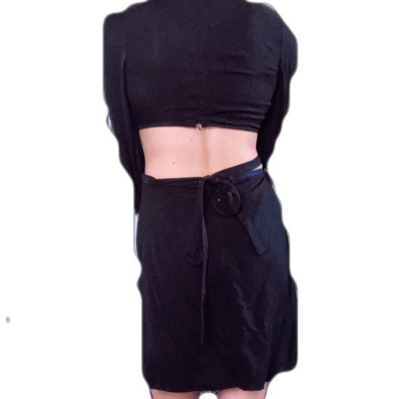 FOREVER 21 BLACK CUT OUT DRESS - Picture 2 of 2